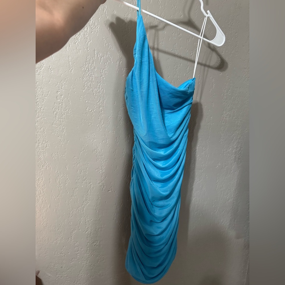 Turquoise Mini Dress - Picture 6 of 7